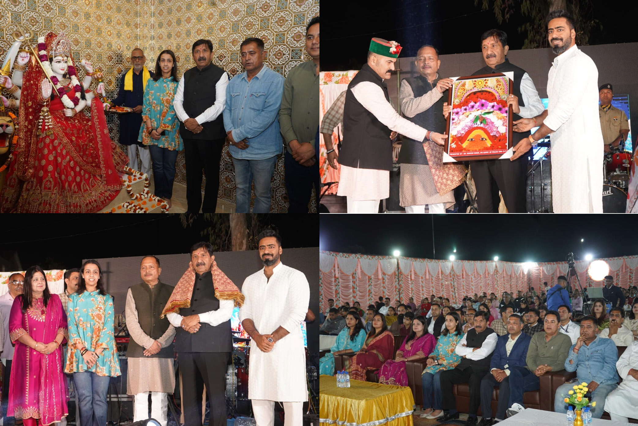 Deputy Chief Minister offered prayers at Jhaleda temple on Chaitra Navratri, participated in Bhajan Sandhya.